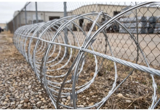 Razor wire concertina coil BTO-22 for high-security perimeter protection